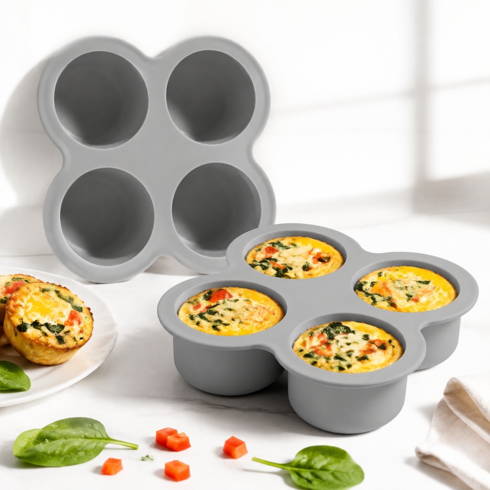 Egg Waffle Pan - 2 Pçs Molde De Silicone Para