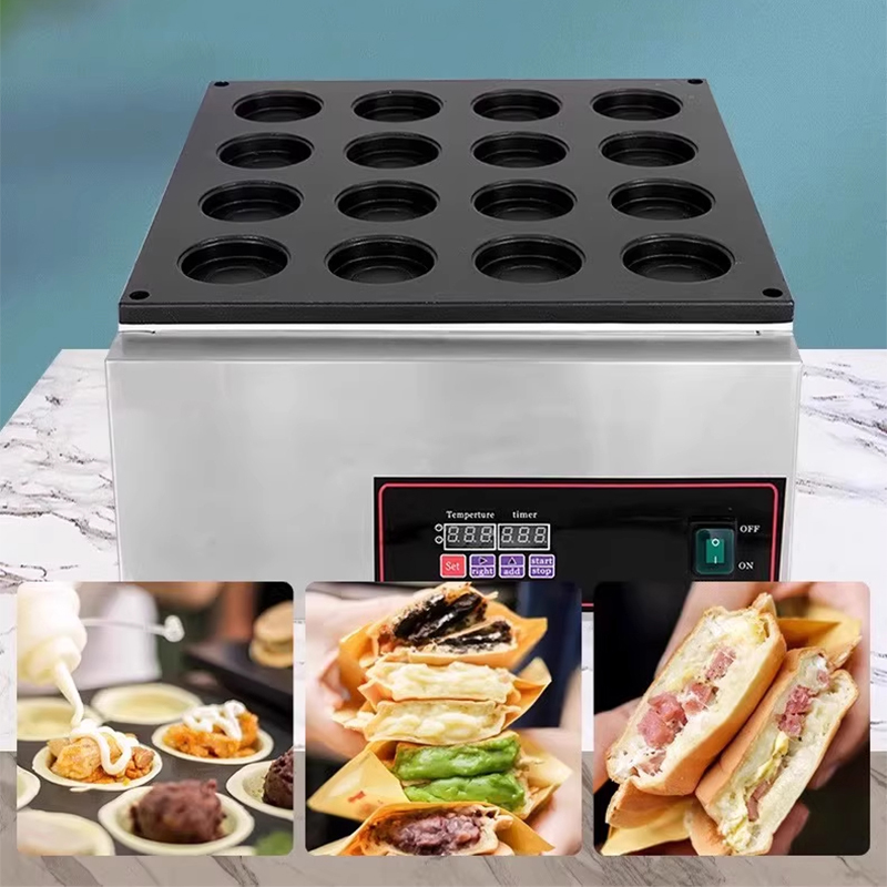 Máquina comercial de bolo de r - Egg Waffle Pan avaliação e preço