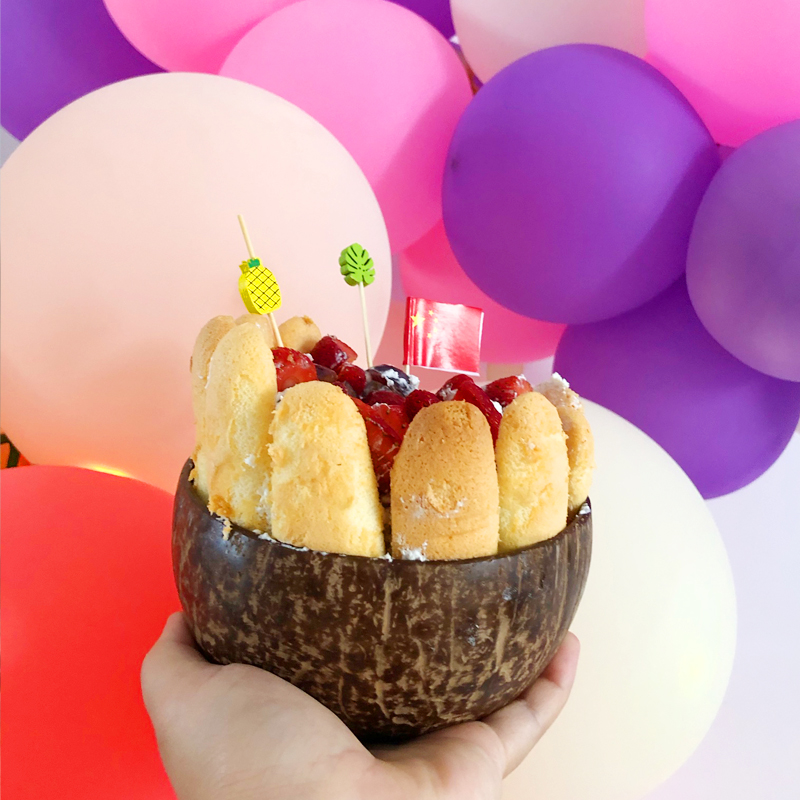 Coconut Shell Bowl Set com nom - Dim Sum Basket avaliação e preço